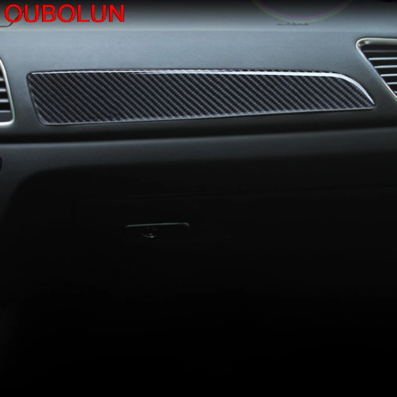 OUBOLUN ABS пластик углеродное волокно краска для Audi Q3 2013 2016 LHD межкомнатные двери