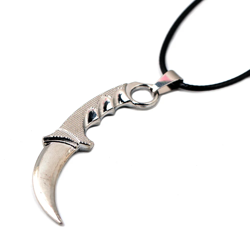 Мужские ожерелья бабочки Samyeung Game CSGO Karambit Кожаные Цепочки CS GO нож оружие M9