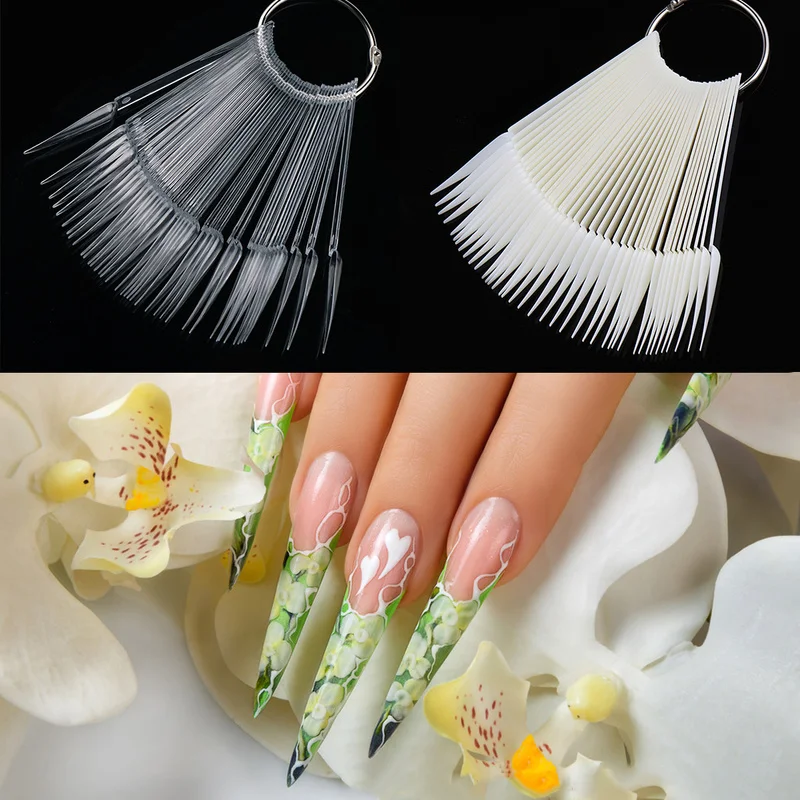 40 шт. Искусственный лак для ногтей цветная карта акриловая таблица практики