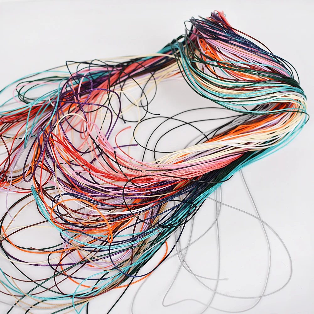 Вощеная кожаная нить 5 метров хлопковый шнур веревка для ожерелья браслета бусин