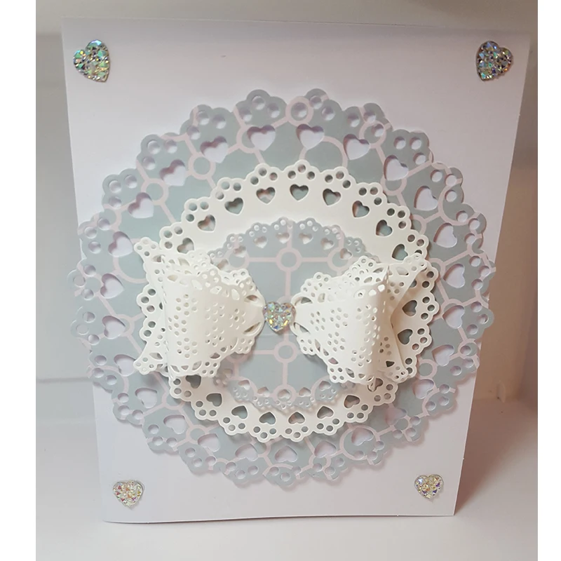 Трафареты в форме сердца Nicole Design металлические режущие штампы трафареты для