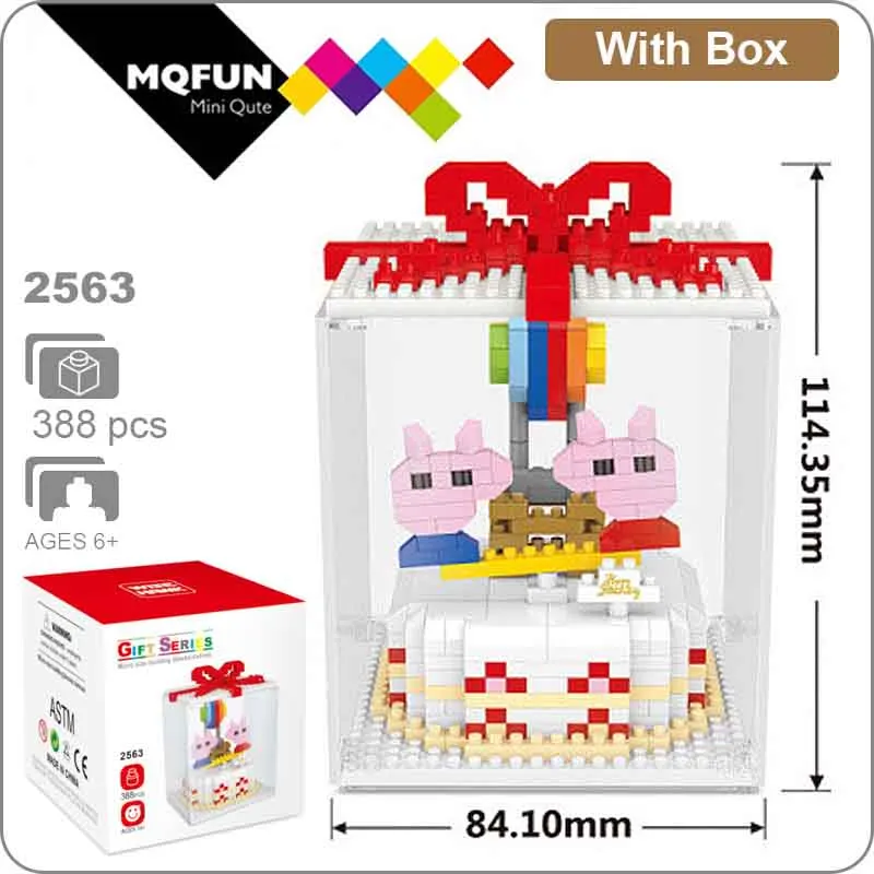 WiseHawk Алмазный конструктор мини-торт дизайн 3D DIY модель мышь медведь обучающие