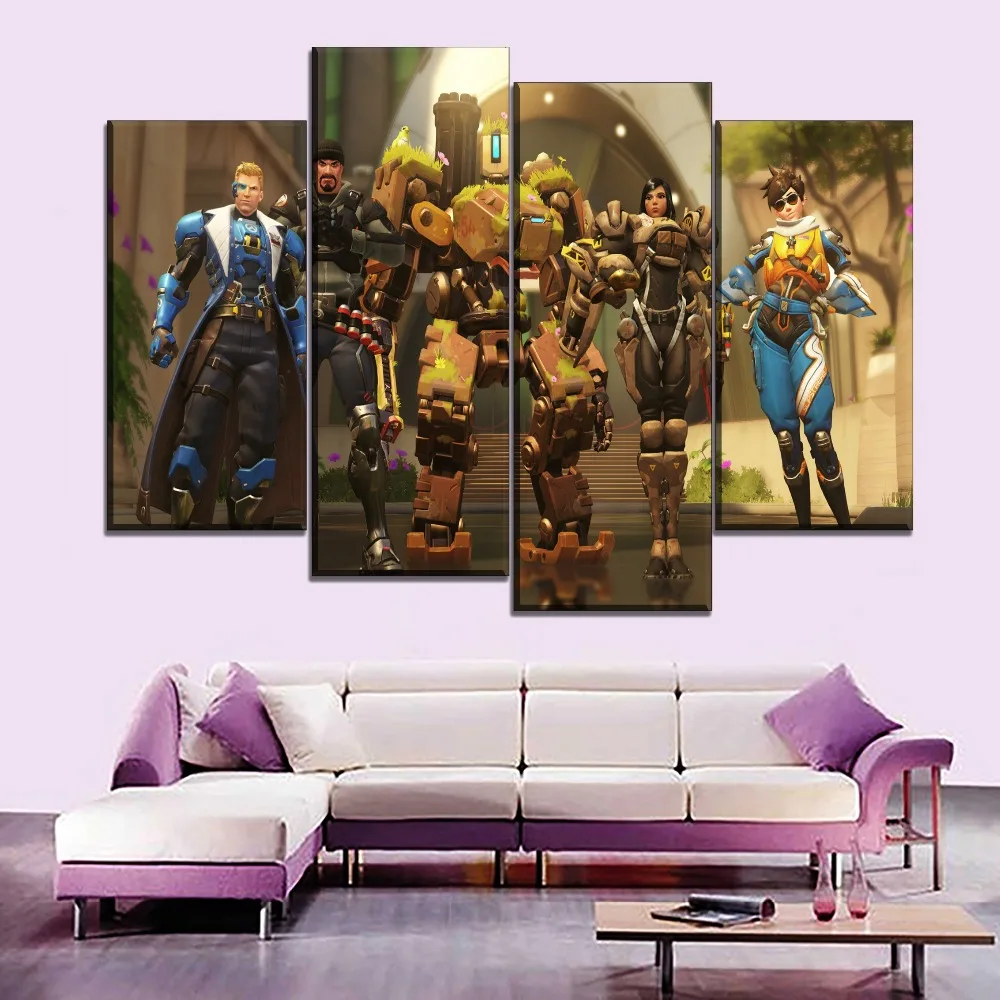 1 панель Overwatch Hero Game картина на высококачественном холсте тип печати стене
