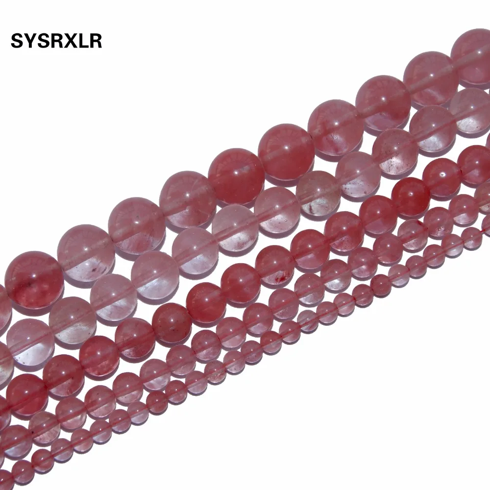 Бесплатная доставка круглые стеклянные бусины из Красного арбуза для