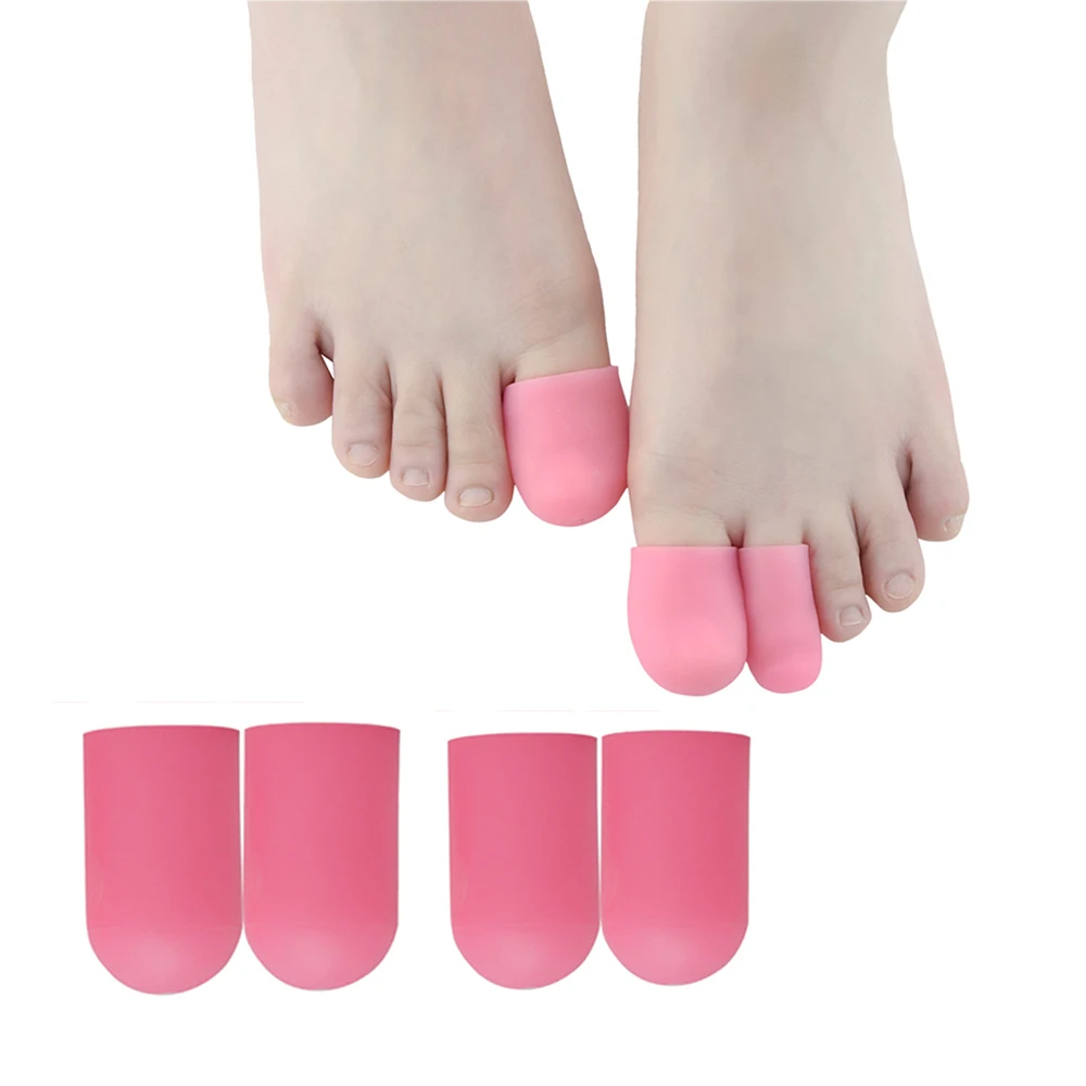 4 шт. розовые гелевые пузырьки для удаления пятен ног защита пальцев маленьких