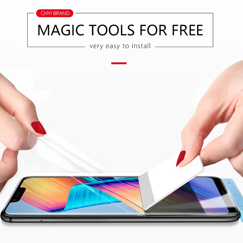 Изогнутая 3d пленка CHYI для Huawei Honor Play защита экрана 6 3 дюйма полное покрытие нано