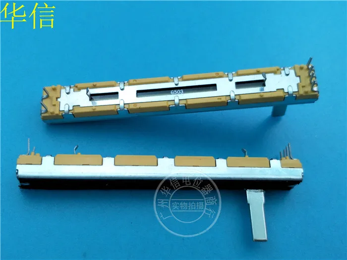 2 шт. 75 мм SC6080GH для Yamaha BEHRINGER G503 Fader потенциометр/миксер Slide Double Potentiometer 50K +