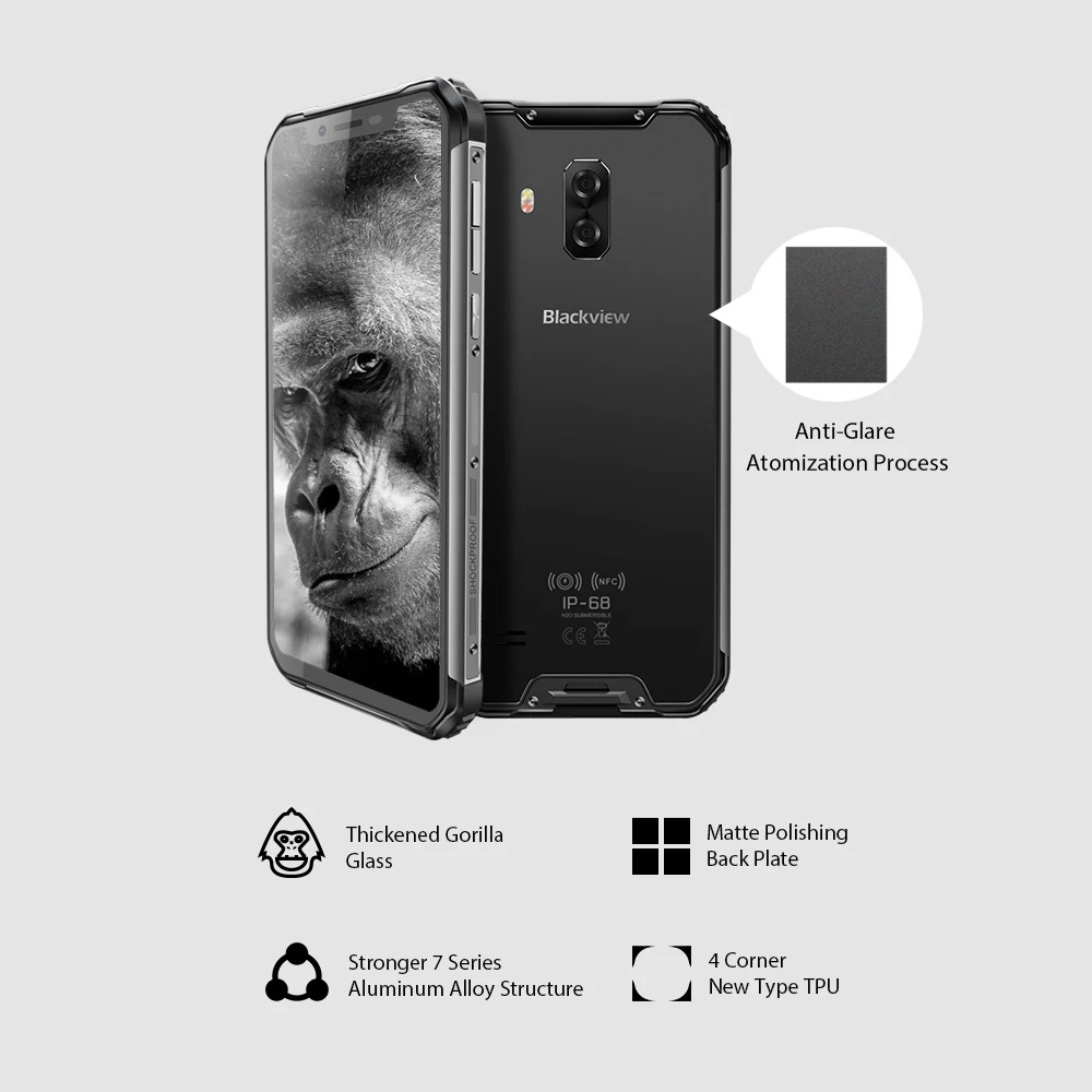 Blackview BV9600 Pro смартфон с 5 дюймовым дисплеем процессором AMOLED ОЗУ 6 ГБ ПЗУ 128 21 мАч Android