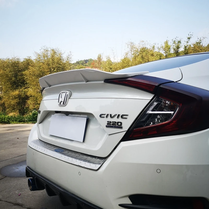 ABS sports Car Rear Trunk Spoiler Wing For HONDA Civic 10 2016 2017 no drilling needed | Автомобили и мотоциклы