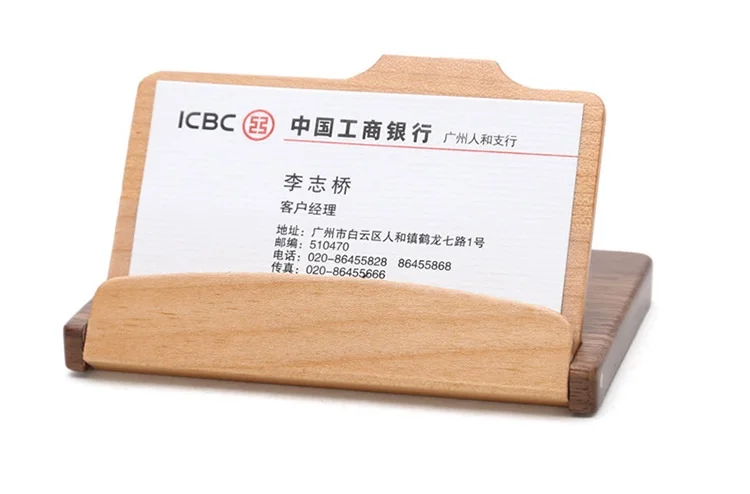 10 шт. Мода для мужчин и женщин унисекс деревянные Бизнес Имя ID кредитной карты