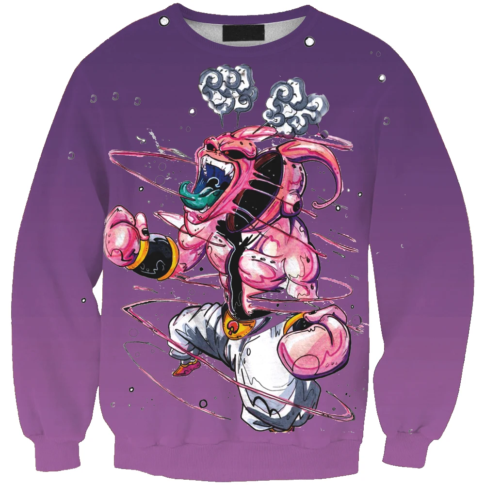 

New arrival fashion Unisex Sweatshirt 3D Devil cloth anime print simple Casual white relaxtion oversized Clothes Free shipping