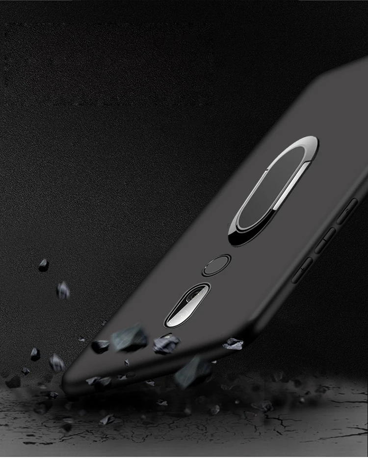 Силиконовый мягкий чехол с магнитным кольцом для Meizu M6T / Note 6 M16 15 Plus 16 на палец