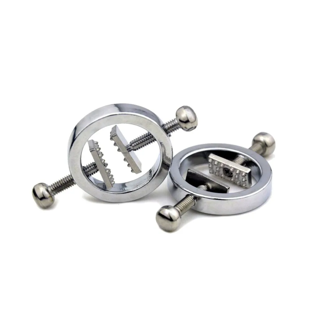 Зажимы для сосков секс игрушка женщин из нержавеющей стали Регулируемые зажимы