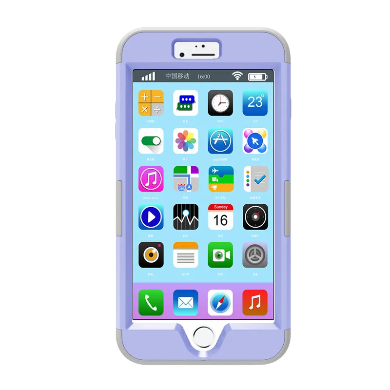 Новый противоударный 3 в 1 защитный чехол для сотового телефона двухслойный