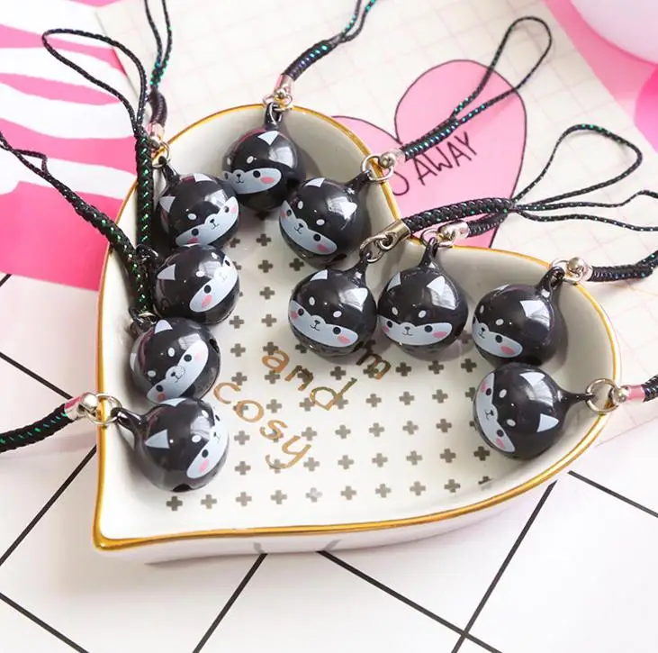1 шт Kawaii Собака Хаски Шиба брелок DIY сумка автомобиль колокольчик кулон вечерние сувениры Свадьба День Святого Валентина фестивали стаканчики для вечеринки, подарков