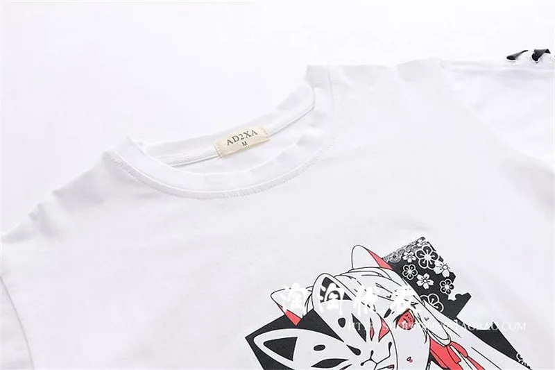 Летняя Корейская женская длинная футболка Ulzzang Kawaii, японский стиль Харадзюку, модные повседневные футболки с героями мультфильмов, женские шикарные винтажные футболки