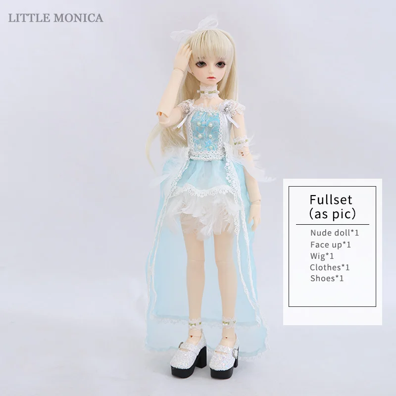 Littlemonica LM Sophia 1/4 BJD SD полимерная фигурка детский шар шарнир Кукла глаза высокое качество игрушки магазин девочка мальчик подарки - Цвет: Fullset as a pic