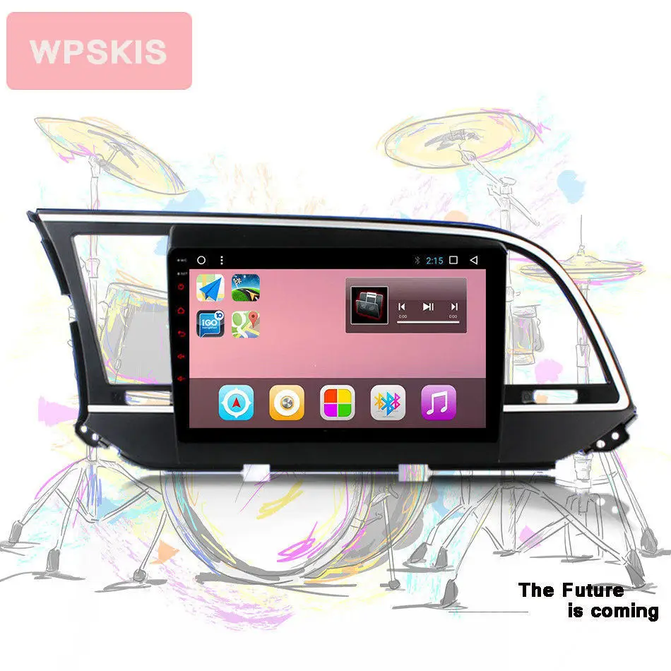 8 Android 10 0 6 + 128G автомобильный DVD плеер GPS навигация головное устройство для Hyundai Elantra