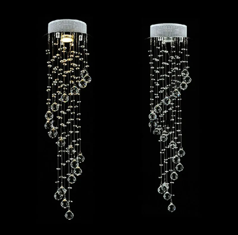 Светодиодная хрустальная люстра освещение коридора входная дверь небольшая