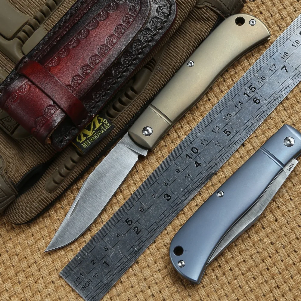 

DICORIA HJ110 folding knife S35VN blade titanium handle camping hunting outdoor survival kitchen fruit knives practical EDC tool