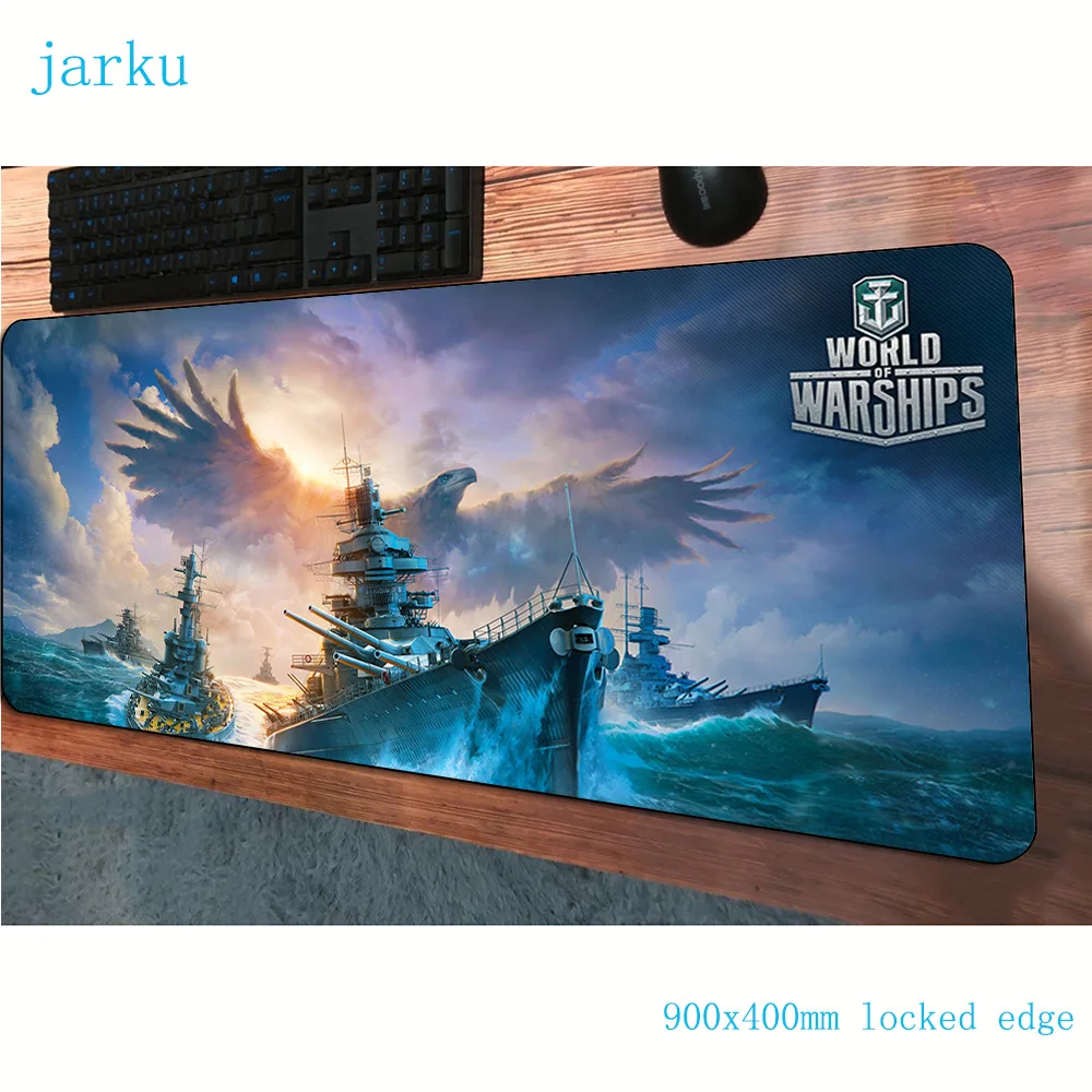 Игровой коврик для мыши world of warships 900x400x3 мм модный геймер компьютерный стол крутой