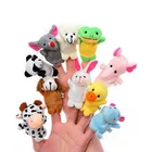 10 шт., плюшевые игрушки на пальцы животных