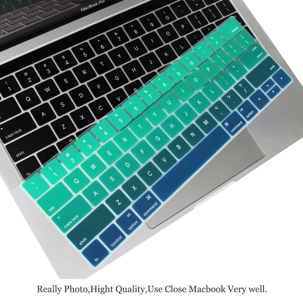 Силиконовый чехол Redlai для MacBook Pro 13 15 с сенсорной панелью градиентными цветами