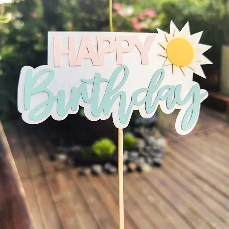 1 шт. освежающее летнее мороженое солнце облако торт кекс верхнее украшение на