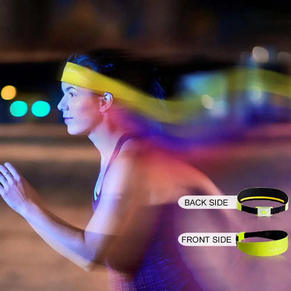 LumiParty Спортивная фара зарядка через usb светодиодный бандаж ночных пробежек