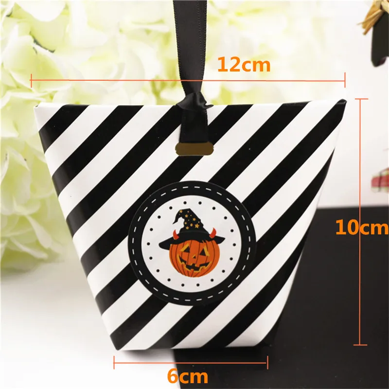 Pumpkin Вечерние коробки для конфет на Хэллоуин с героями мультфильмов, милые коробки для конфет, подарок на день рождения, Подарочная коробка-органайзер для детей, B - Цвет: Pumpkin