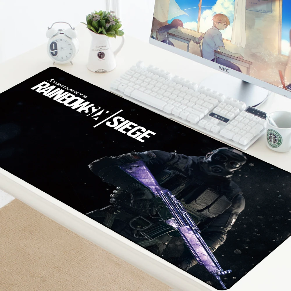 Большой коврик для мыши Rainbow Six Siege, геймерский игровой коврик, большой коврик для мыши, Настольный коврик для ПК, компьютера, ноутбука, XL 700X300 мм