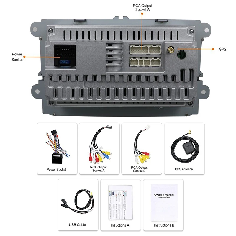 Eunavi 2 din ips TDA7851 Android 9,0 Автомагнитола Стерео gps для VW Passat B6 CC Polo GOLF 5 6 Touran Tiguan Magotan Seat NO DVD