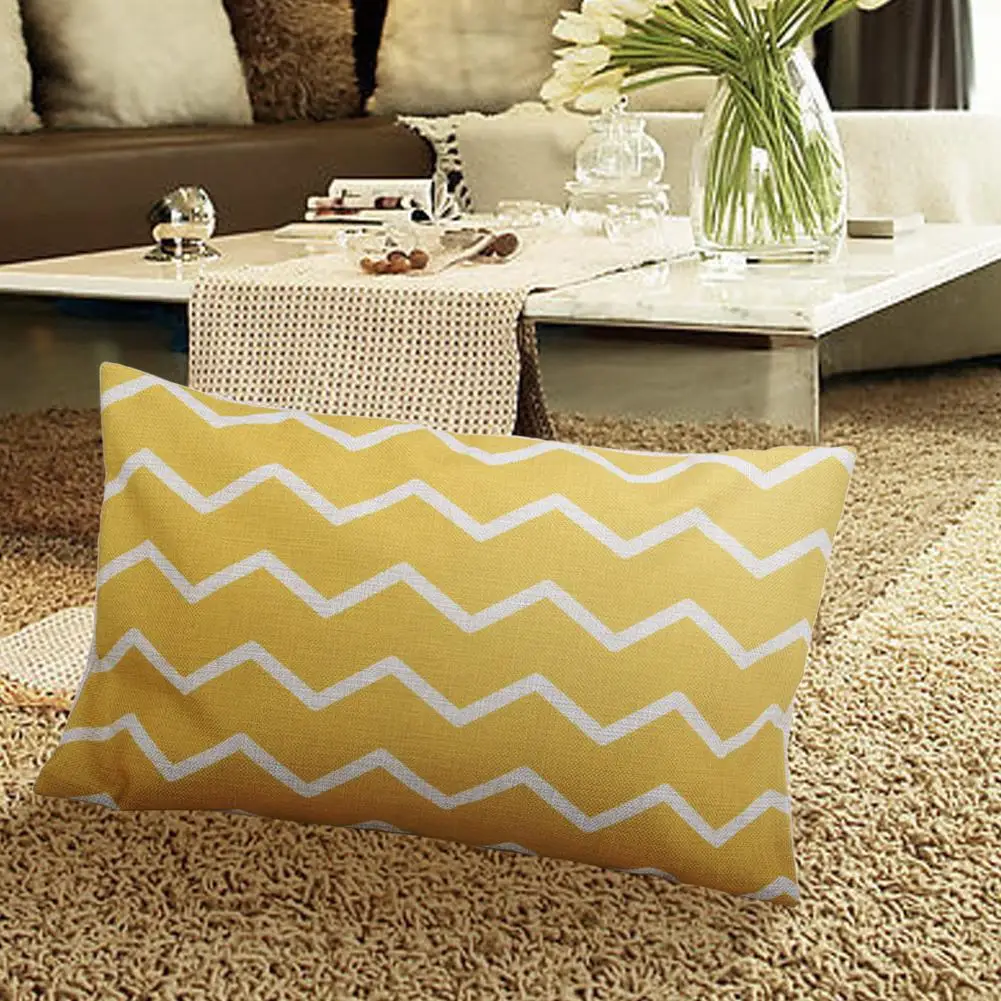 Rectangle Geometric Pillow Case Linen Cotton Cushion Cover Decorative Pillowcase Home Sofa Seat Throw | Дом и сад