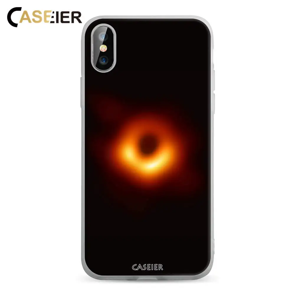 CASEIER Black Hole Phone Case For iPhone X XR XS MAX 7 8 Plus Back Cover 6 6s 5 5s SE Capa | Мобильные телефоны и