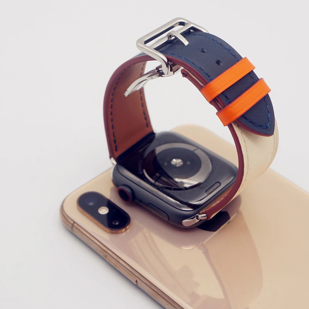 Кожаный ремешок для Apple watch с пряжкой iwatch 3 2 1 42 мм 38 браслет 4 44 40 мм|Ремешки часов| |