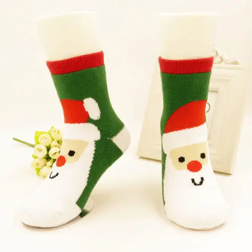 4 пары рождественских подарков Повседневная хлопковая Милая мультяшная