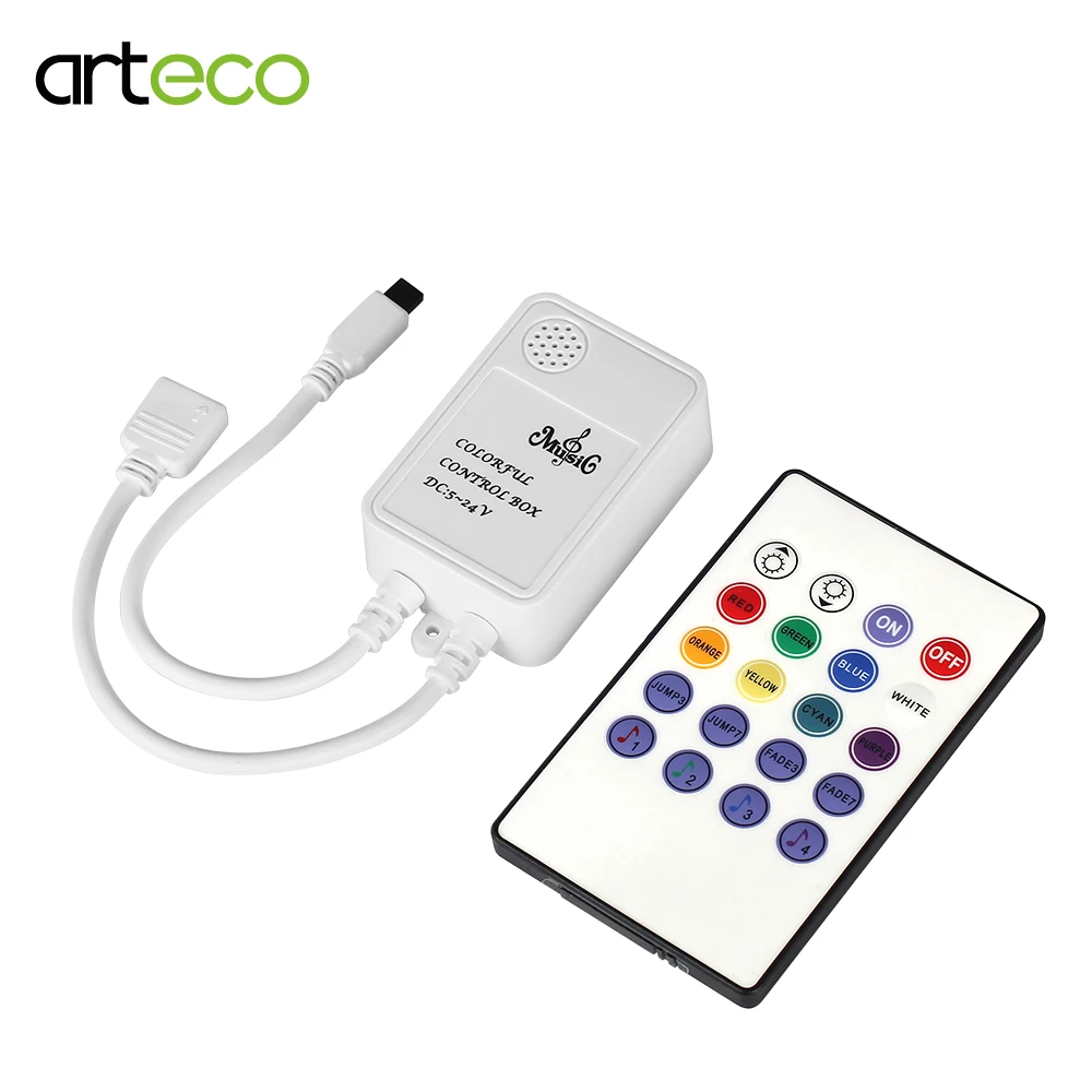 Музыка IR/RF 20 клавиш пульт дистанционного управления RGB полосы света для 3528 5050