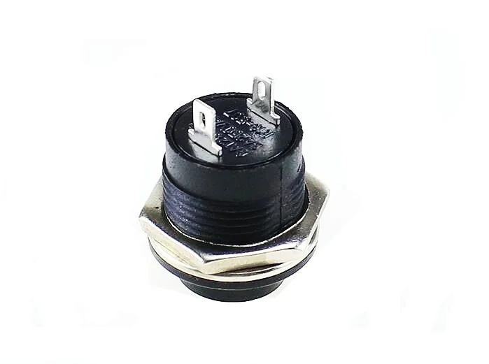 6 шт. R13-507 Мгновенный SPST без Красной круглой крышки кнопочный переключатель AC 6A/125V