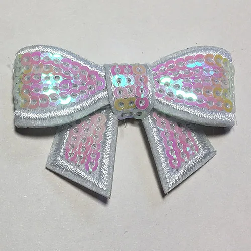 AB White 1.8inch Детские девушки блесток луки с зажимами Малыш Детские праздничные волосы бант зажим для волос Детские бантики зажим для волос аксессуары для волос - Цвет: AB White 1.8inch