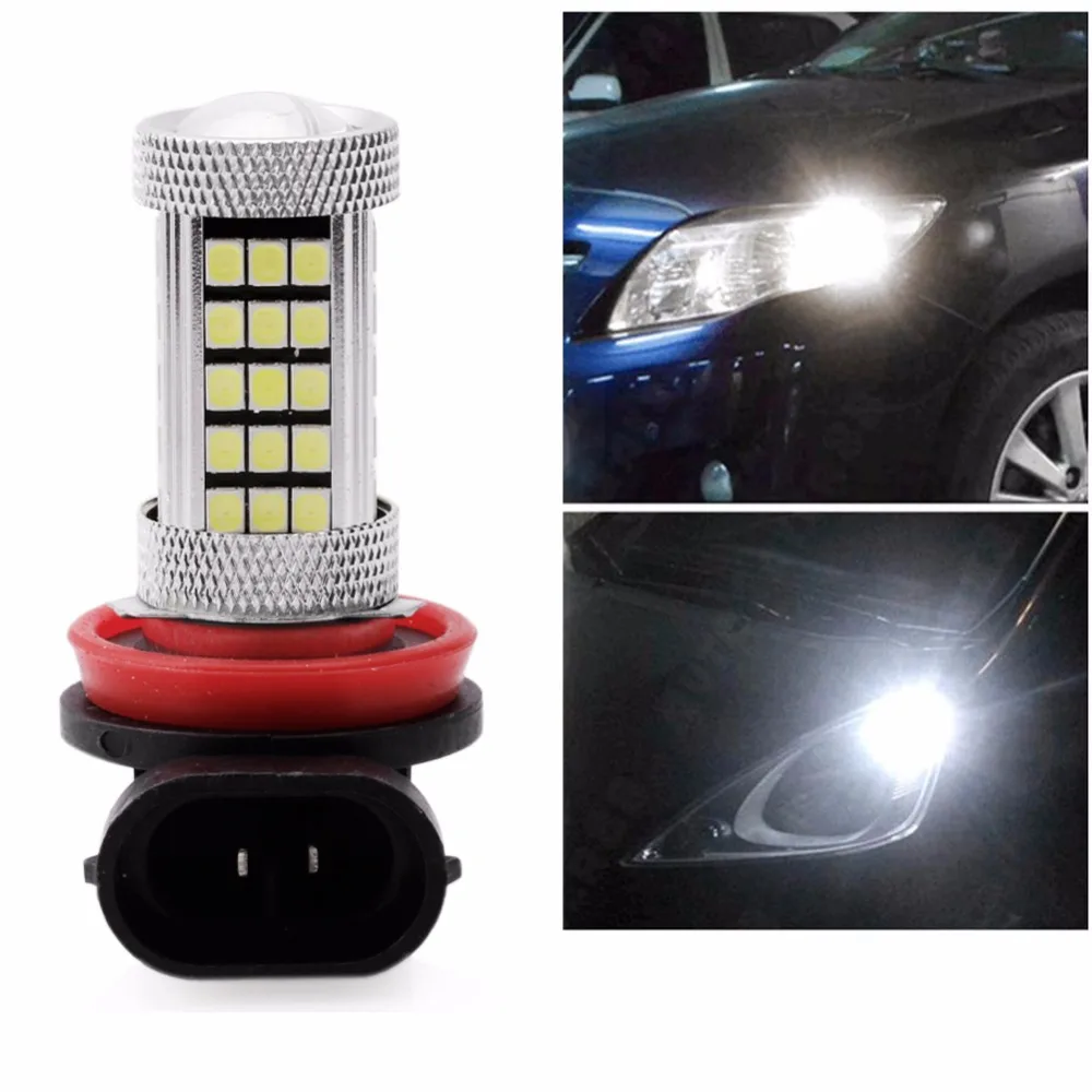 Новый DC 12V H8 2835 63 светодиодный 6000K автомобиля проектор противотуманная фара