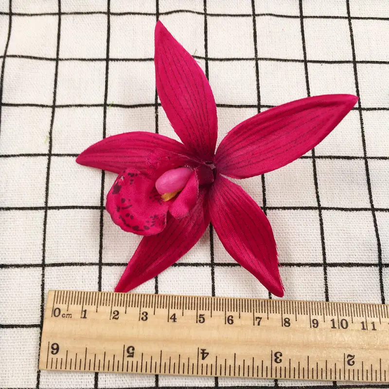 Цветок орхидеи из искусственного шелка 10 шт./7 5 см|artificial flowers|diy wreathmoth orchid |