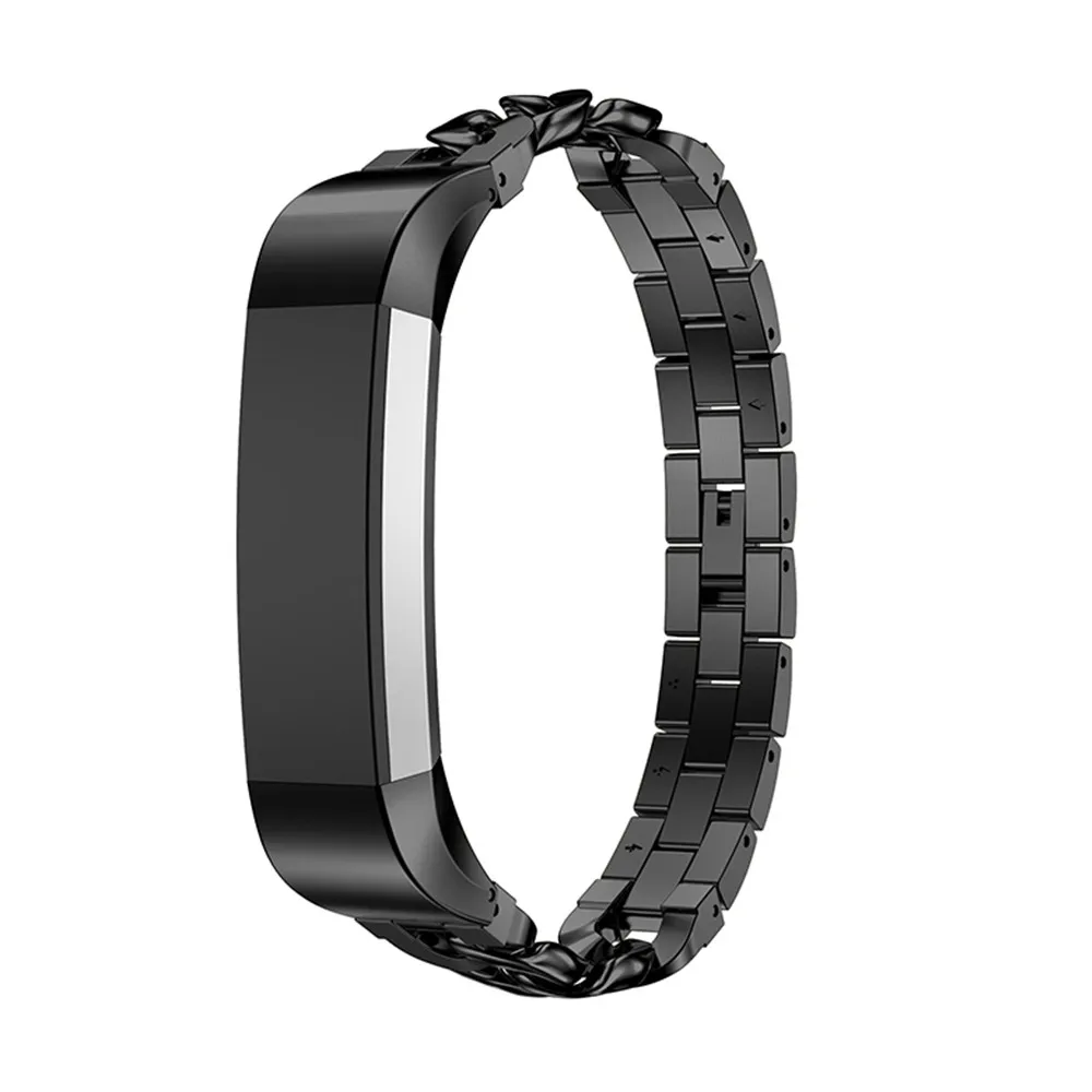Из нержавеющей стали Fitbit Alta Замена HR часы из металла ремешок Ремешок Браслет