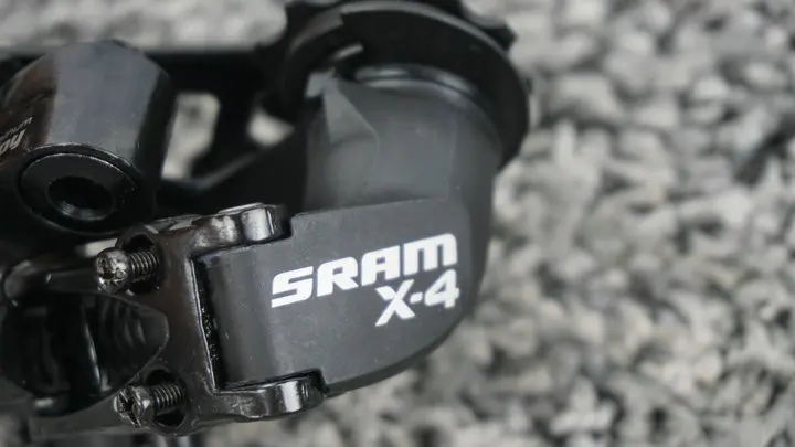 SRAM X4 велосипед задний переключатель 7/8-speed средняя клетка черный
