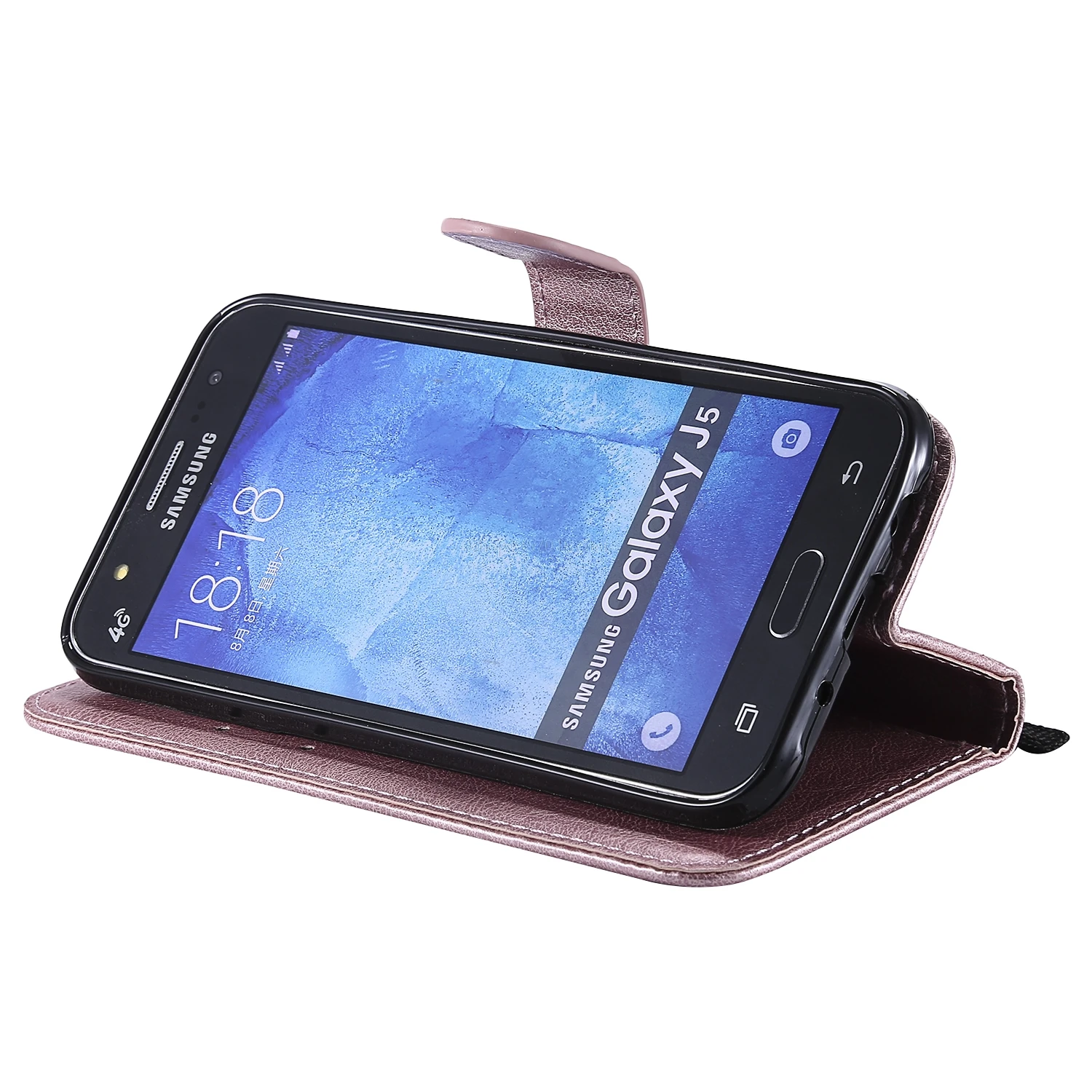 Чехол-бумажник для Samsung Galaxy J5 2015 SM-J500F J500H кожаный с откидной крышкой J500F J3 J7 2017 J530 J730