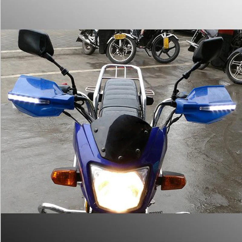 Универсальная защита для рук на руль 1 пара светодиодный светильник мотоцикла