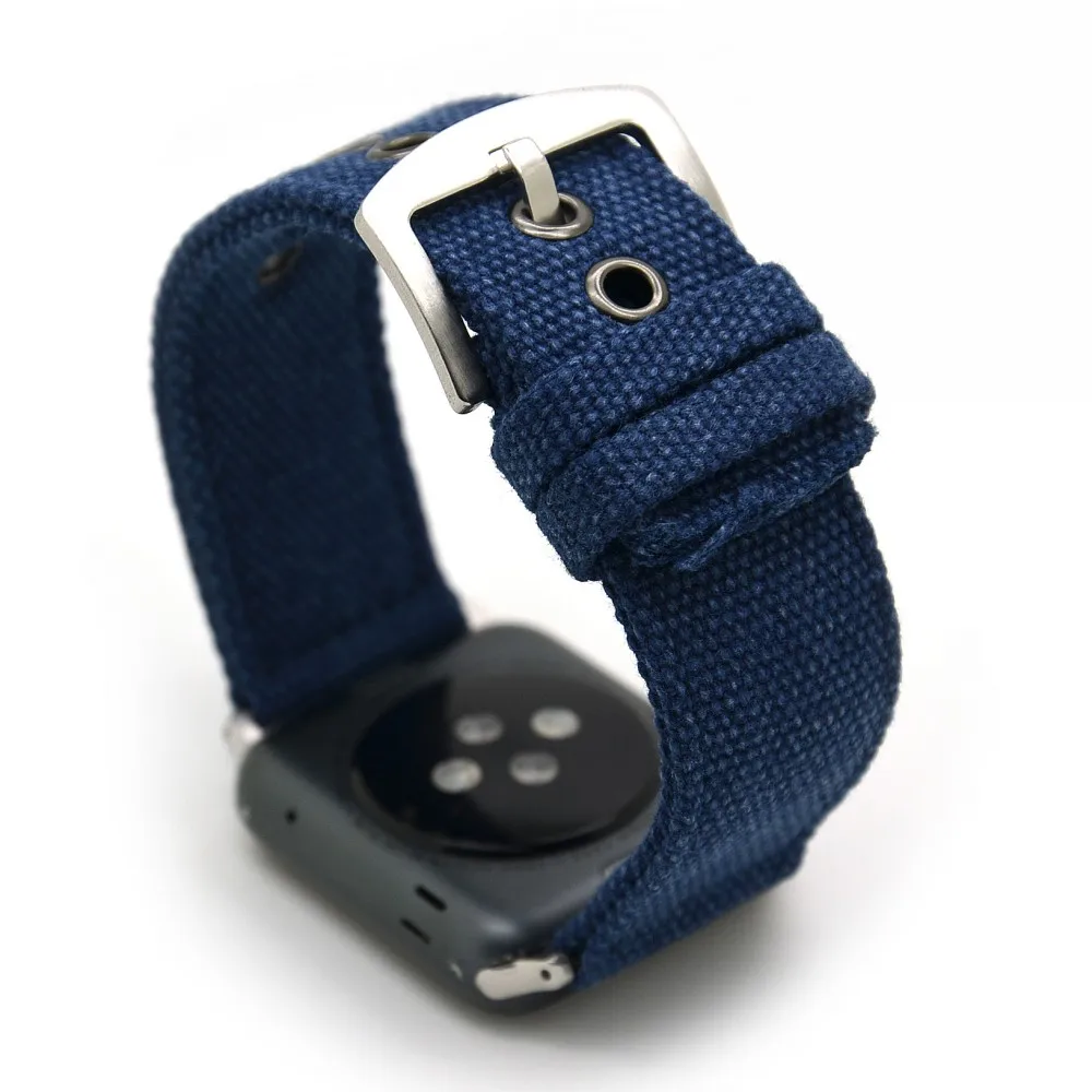 Холщовый ремешок для Apple Watch SE Band Series 6 5 4 3 браслет iWatch 40 мм 44 38 42 мм|apple watch band|watch