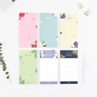 Симпатичные бумажные блокноты для заметок в виде свежих цветов, стикеры для заметок, подарок для детей, школьный планер, блокнот, офисные принадлежности, корейские канцелярские принадлежности