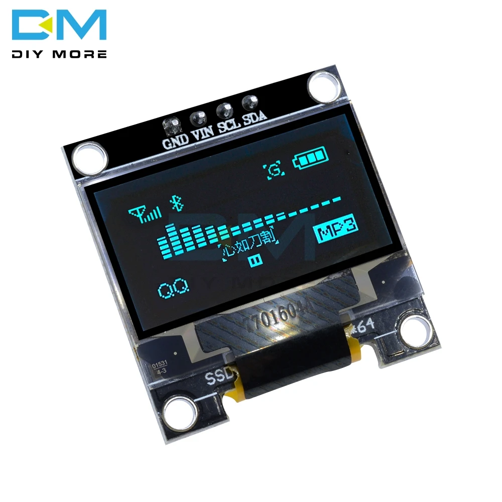 0 96 дюйма I2C IIC серия 128X64 128*64 Синий O светодиодный дисплей модуль совместим с Arduino