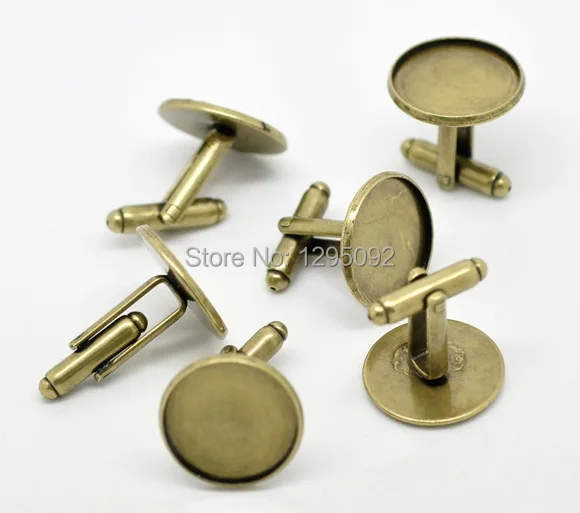 250 шт запонки круг камея кабошон установка бронза тон 26 x 20 mm ( Fit 18 мм )|cufflinks cuff