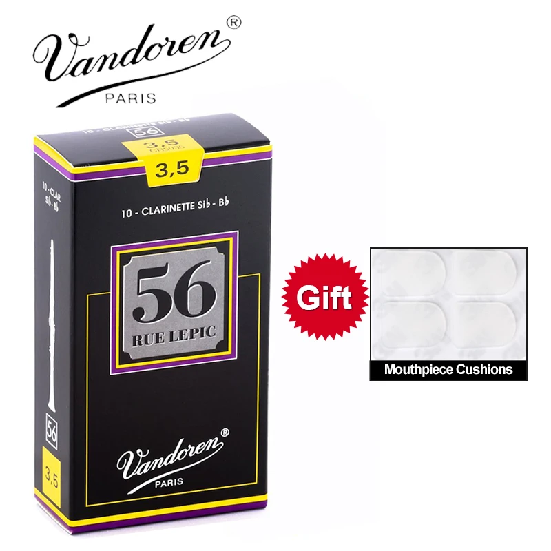 Оригинальная французская трость Vandoren 56 для кларнета Larinette Sib Bb язычки/Bb Clarinet Street